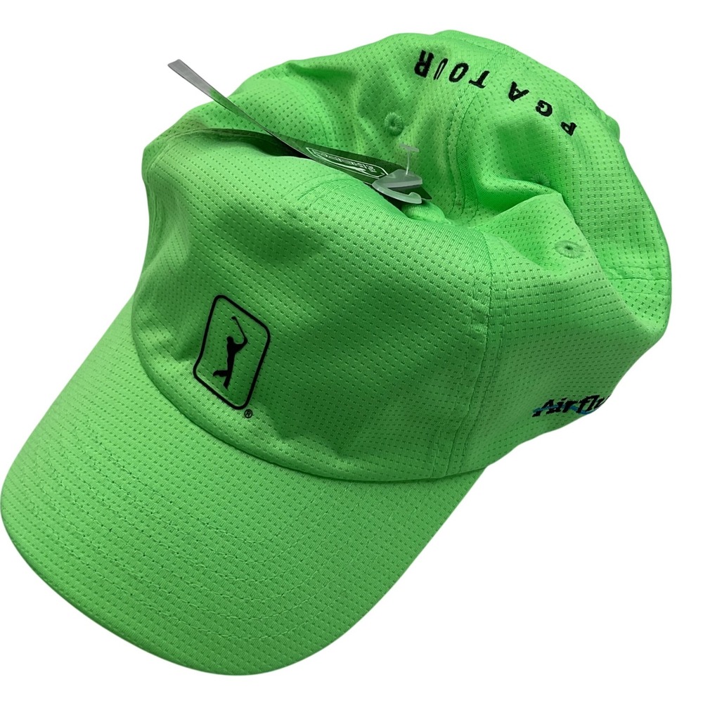 PGA Tour Airflux Mesh Golf Hat Spring Bouquet Lime Green AVASB021DS OSFM
